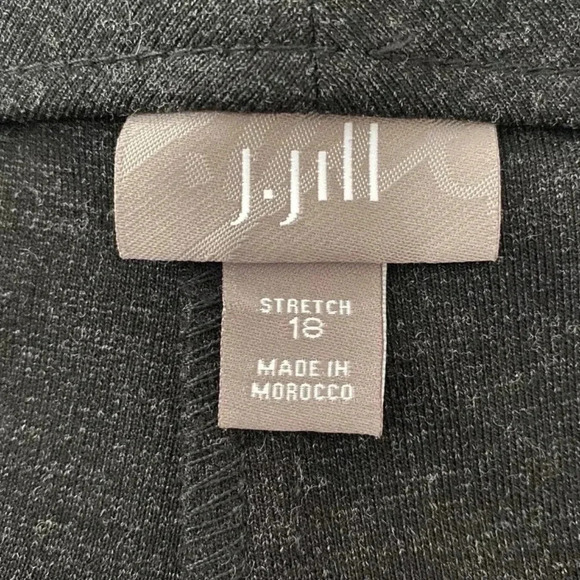 J. Jill Charcoal Gray‎ Stretch Ponte Knit Pants Womens 18 (1019) - Picture 4 of 6